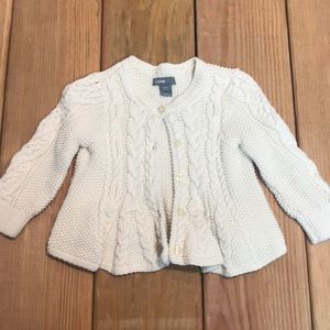 Gap Ivory chunky sweater cardigan